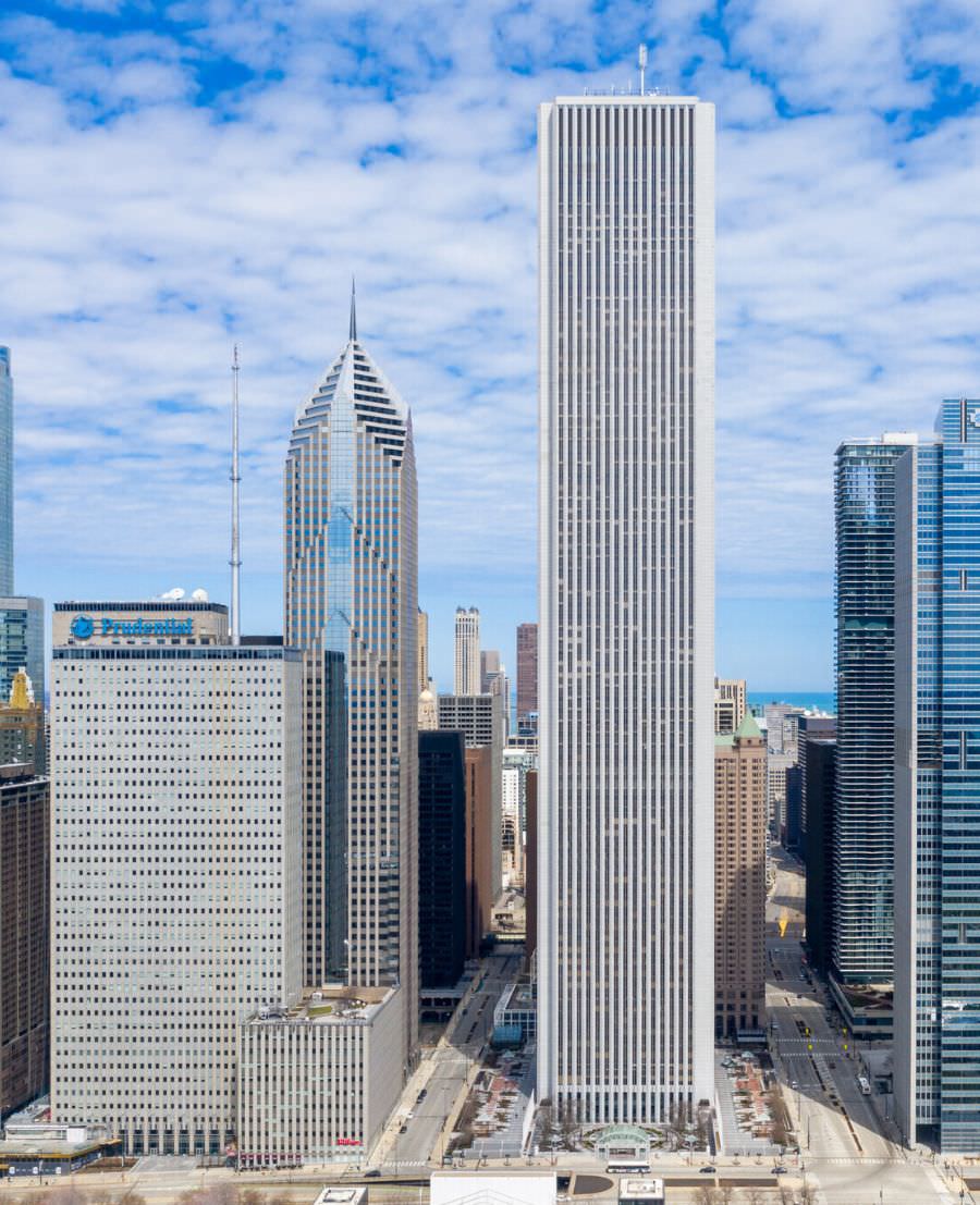 A shot of our prestigious AON Center, which can be your virtual business address.